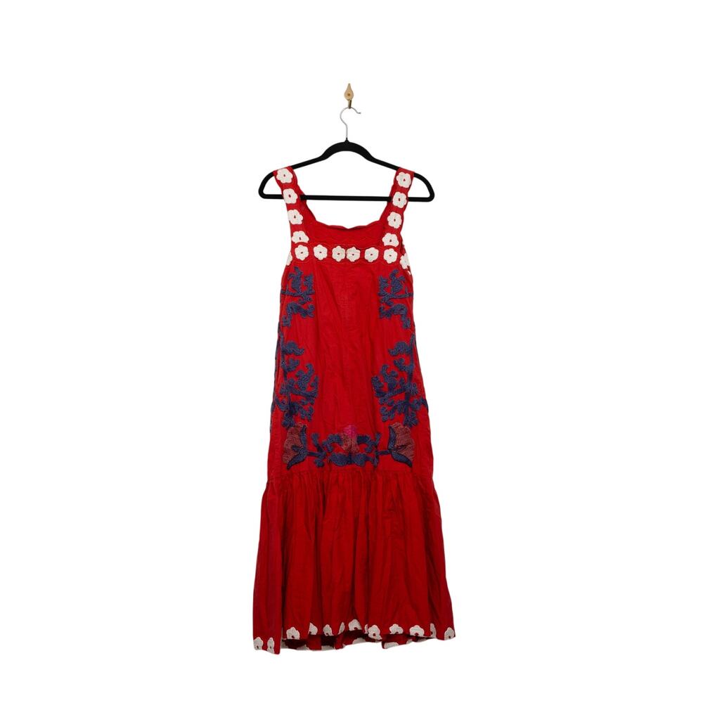Sea New York Catrine Applique Tank Dress in Red Size XS - Picture 6 of 10